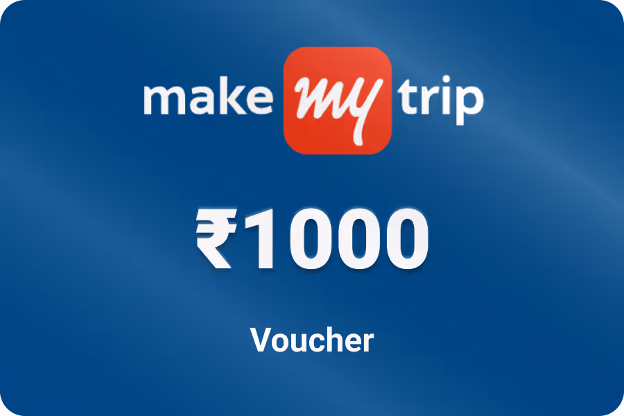 MakeMyTrip Shopping Voucher — Up to 25% off, from ₹750